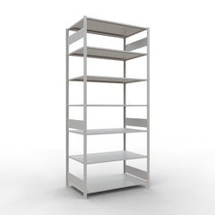 Metāla plaukts Schulte Multiplus 3000 mm x1300 mm divpusējs plug in-Ergostock