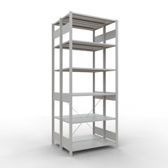 Metāla plaukts Schulte Multiplus 2500 mm x1000 mm plug in x2-Ergostock