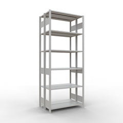 Metāla plaukts Schulte Multiplus 2500 mm x1000 mm divpusējs plug in x2-Ergostock