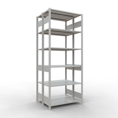 Metāla plaukts Schulte Multiplus 2500 mm x1000 mm divpusējs plug in x2-Ergostock