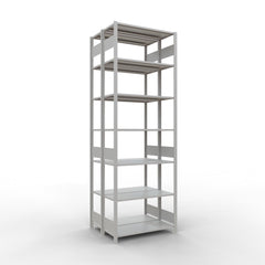 Metāla plaukts Schulte Multiplus 3000 mm x1000 mm divpusējs plug in x2-Ergostock