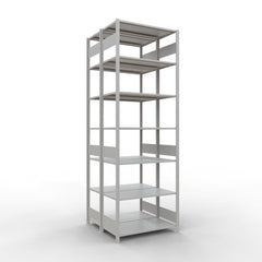 Metāla plaukts Schulte Multiplus 3000 mm x1000 mm divpusējs plug in x2-Ergostock