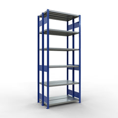 Metāla plaukts Schulte Multiplus 2500 mm x1000 mm divpusējs plug in x2-Ergostock