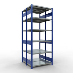 Metāla plaukts Schulte Multiplus 2500 mm x1000 mm divpusējs plug in x2-Ergostock