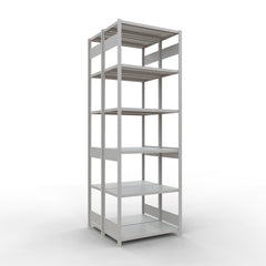 Metāla plaukts Schulte Multiplus 3000 mm x1000 mm divpusējs plug in x2-Ergostock