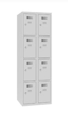 Metāla skapis Classic 2R 8 nodalījumi-Ergostock