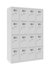 Metāla skapis Classic 4R 16 nodalījumi-Ergostock