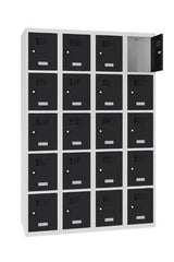 Metāla skapis Classic 4R 20 nodalījumi-Ergostock