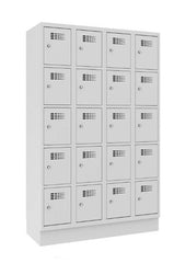 Metāla skapis Classic 4R ar cokolu 20 nodalījumi-Ergostock