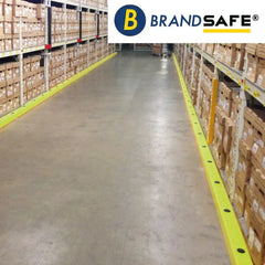 Aizsargbarjera Beaverswood grīdas līmeņa kontrastdzeltena un pelēka 1200 mm platums - Ergostock.lv