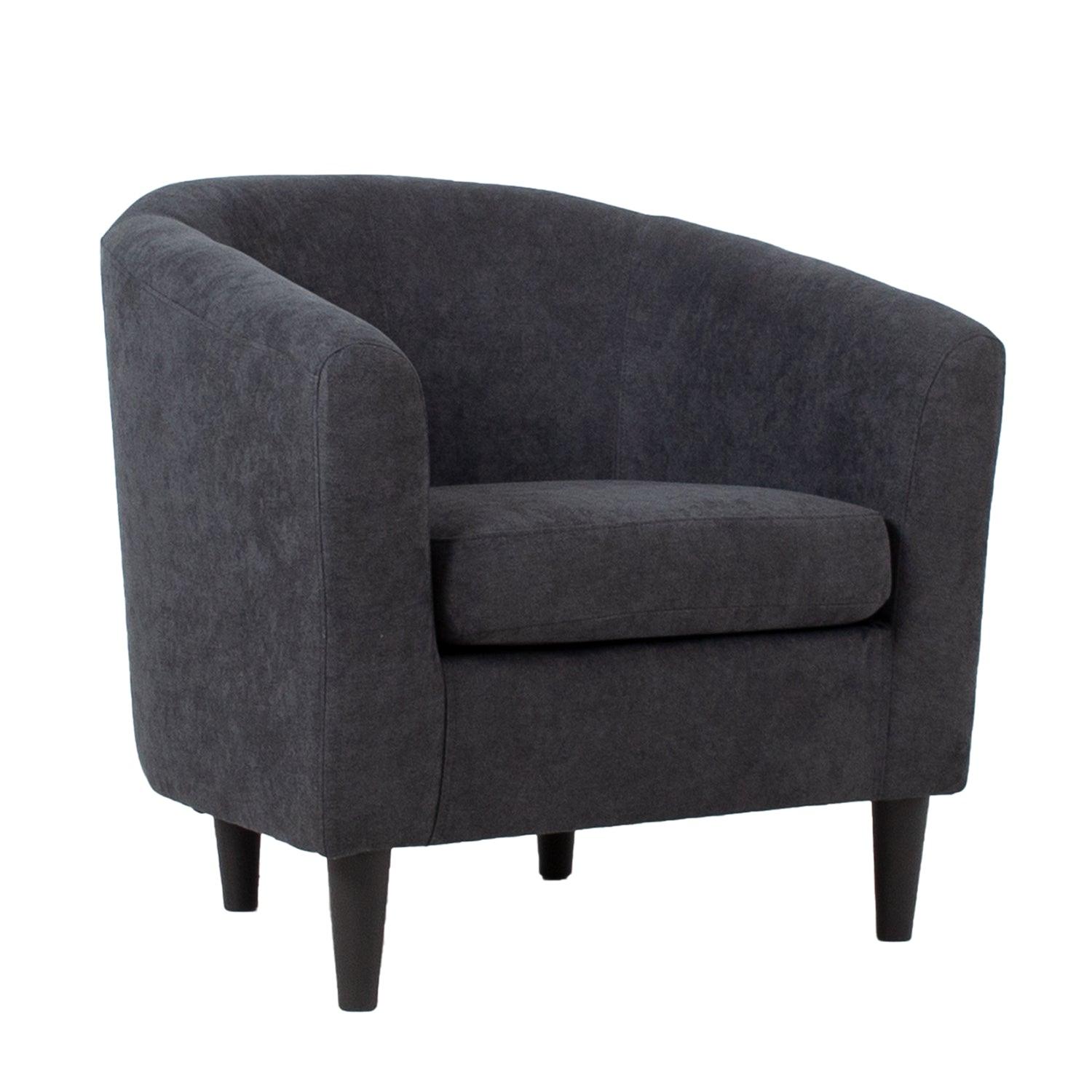 Atpūtas krēsls WESTER 76x685xH74cm tumši pelēks audums-Ergostock