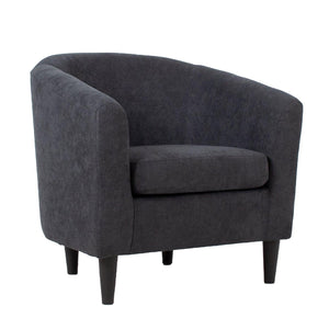 Atpūtas krēsls WESTER 76x685xH74cm tumši pelēks audums-Ergostock