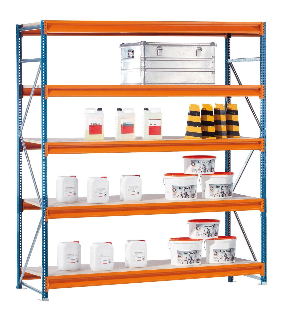 Gara laiduma plaukts Schulte W1 3000 x 1785 mm kokskaidu plāksne-Ergostock