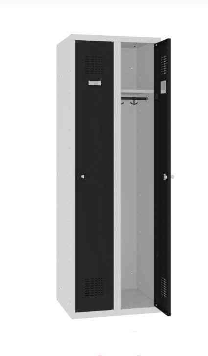 Garderobes skapis Classic 2 nodalījumi-Ergostock