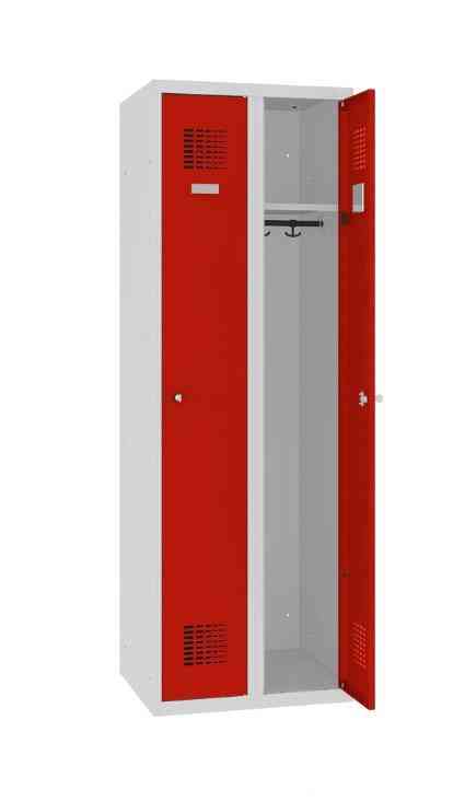 Garderobes skapis Classic 2 nodalījumi-Ergostock