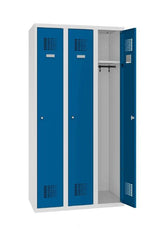 Garderobes skapis Classic 3 nodalījumi-Ergostock