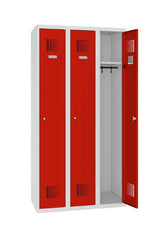 Garderobes skapis Classic 3 nodalījumi-Ergostock