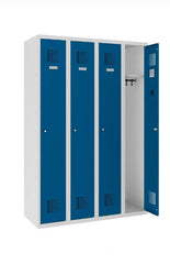 Garderobes skapis Classic 4 nodalījumi-Ergostock