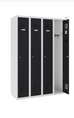 Garderobes skapis Classic 4 nodalījumi-Ergostock