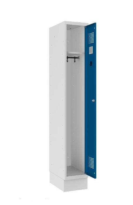 Garderobes skapis Classic ar cokolu 1 nodalījums-Ergostock