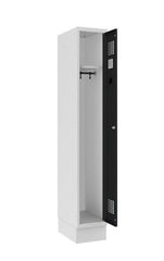 Garderobes skapis Classic ar cokolu 1 nodalījums-Ergostock