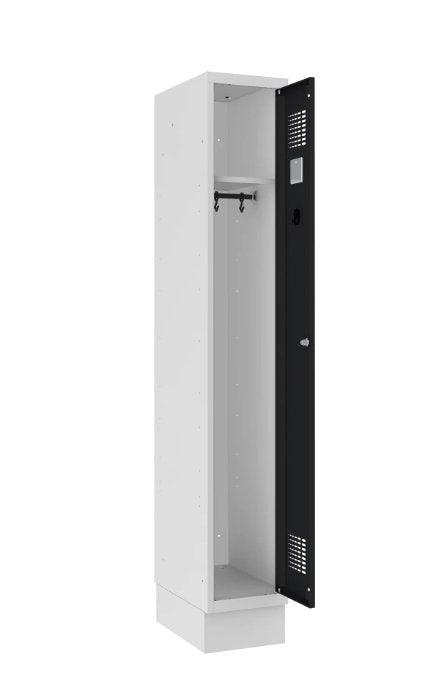 Garderobes skapis Classic ar cokolu 1 nodalījums-Ergostock