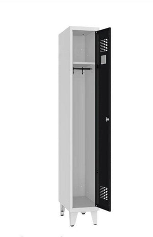 Garderobes skapis Classic ar kāju rāmi 1 nodalījums-Ergostock