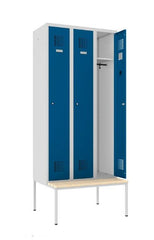 Garderobes skapis Classic ar solu 3 nodalījumi-Ergostock