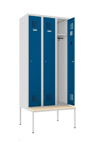 Garderobes skapis Classic ar solu 3 nodalījumi-Ergostock