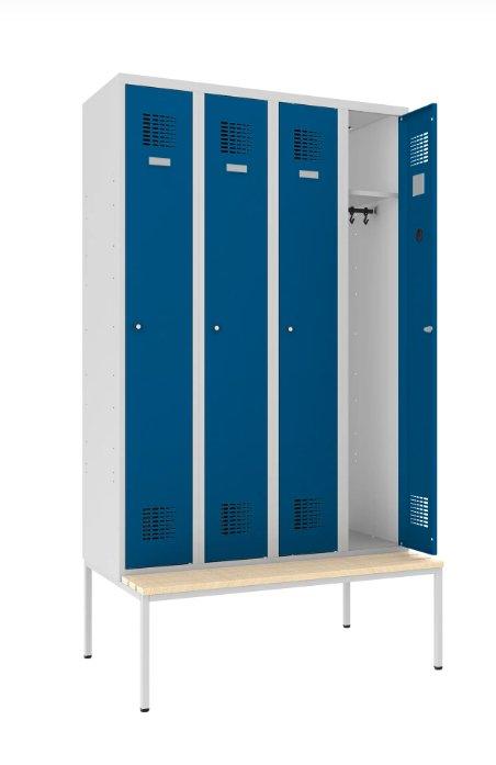 Garderobes skapis Classic ar solu 4 nodalījumi-Ergostock