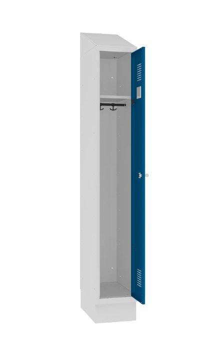 Garderobes skapis Sloping TOP ar cokolu 1 nodalījums-Ergostock