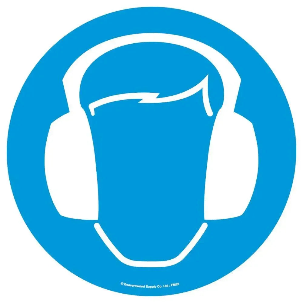 Grīdas marķējums Beaverswood Ausu aizsardzība industriālas kvalitātes 430 mm diametrs - Ergostock.lv