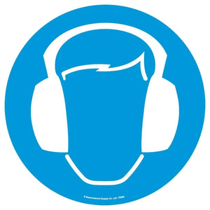 Grīdas marķējums Beaverswood Ausu aizsardzība industriālas kvalitātes 430 mm diametrs - Ergostock.lv