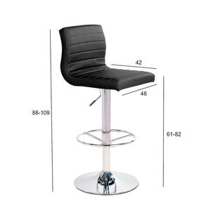 Home4You Bāra krēsls AURA melns-Ergostock