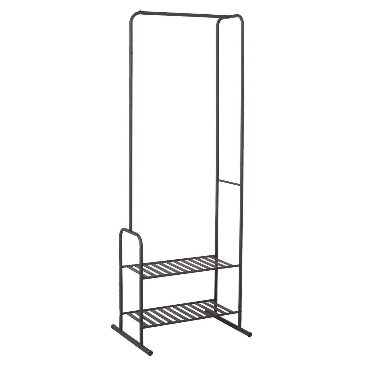 Home4You Drēbju pakaramais FELIX 62x46xH173cm melns-Ergostock