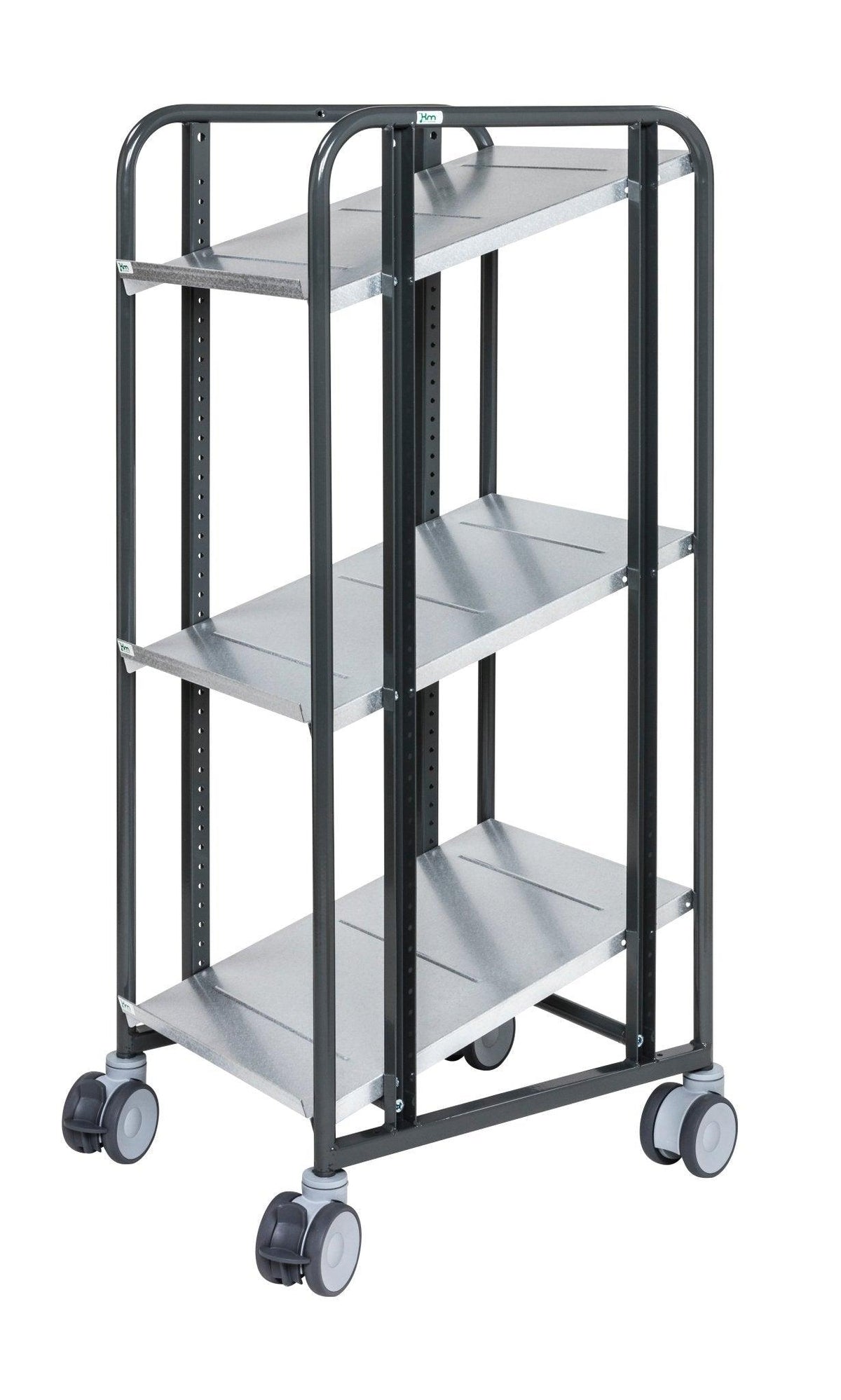 Komplektēšanas ratiņi KONGAMEK 1683LSERGO 477 x 638mm 250 kg ar bremzēm