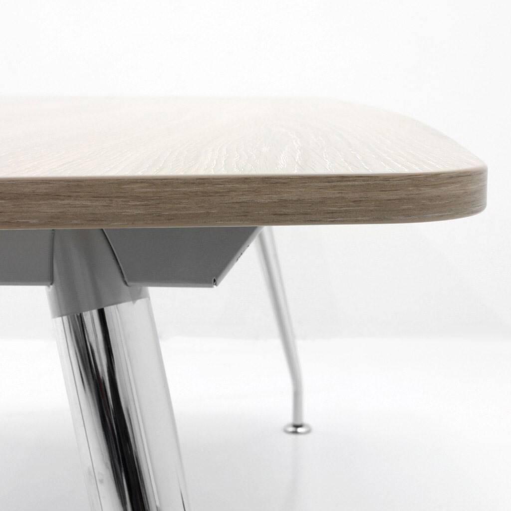 Konferenču galds Sirium Prestige Chrome Barrel- shaped 240 cm x 110 cm - Ergostock.lv