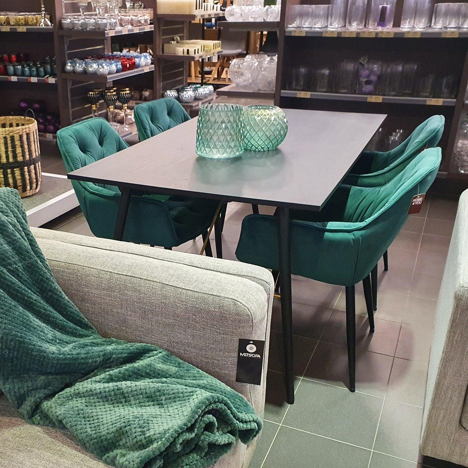 Krēsls BRITA zaļš samts-Ergostock