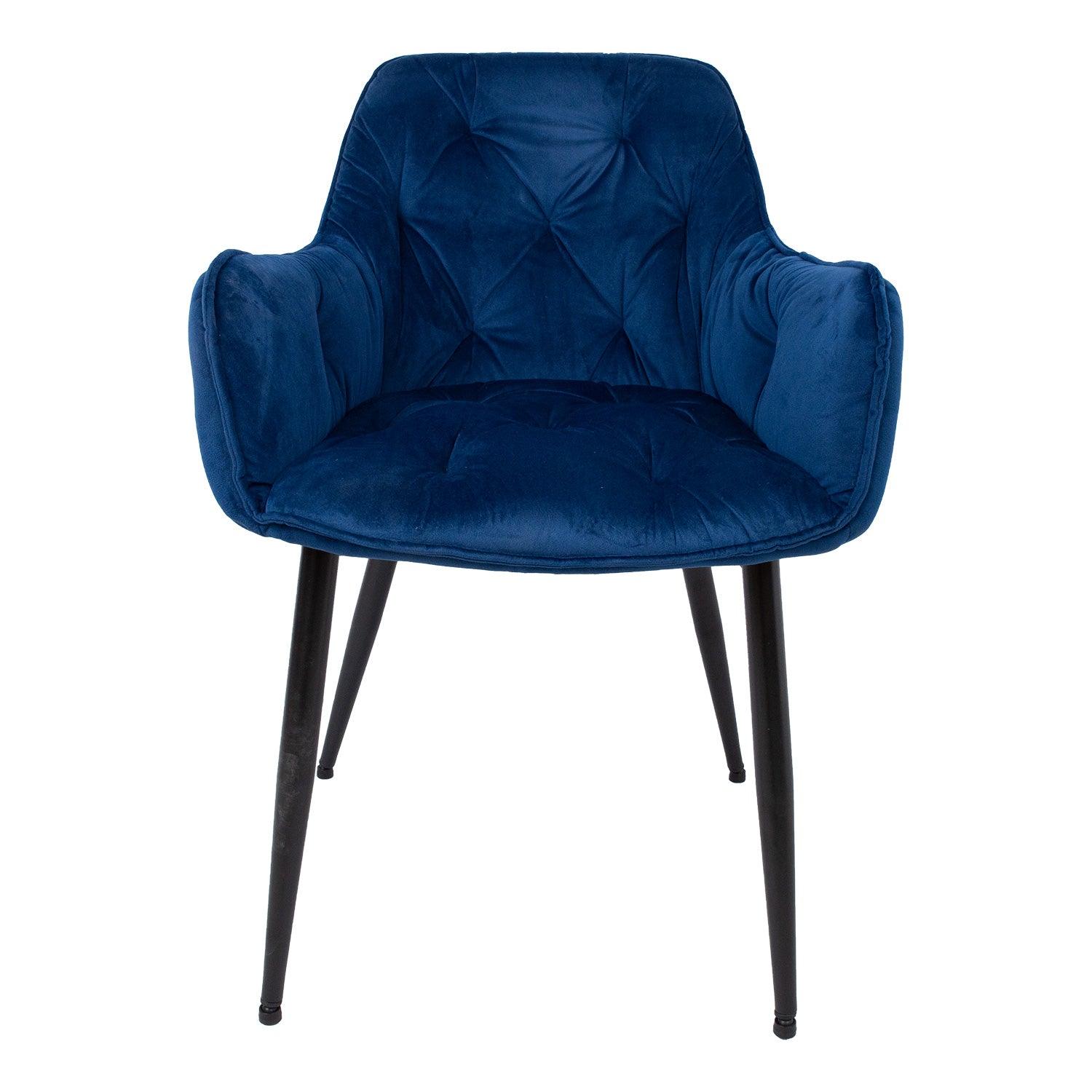 Krēsls BRITA zils samts-Ergostock