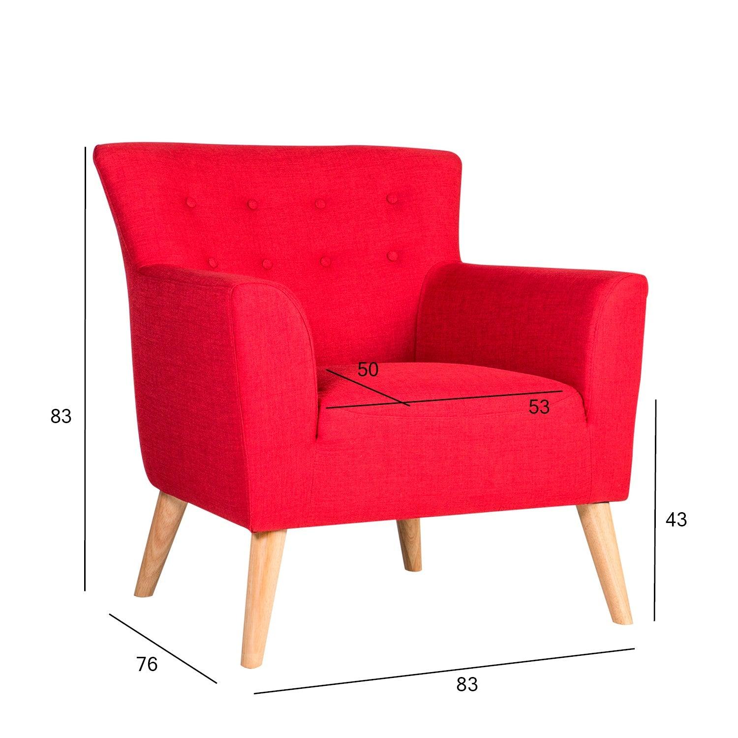 Krēsls MOVIE 83x76xH83cm sarkans-Ergostock