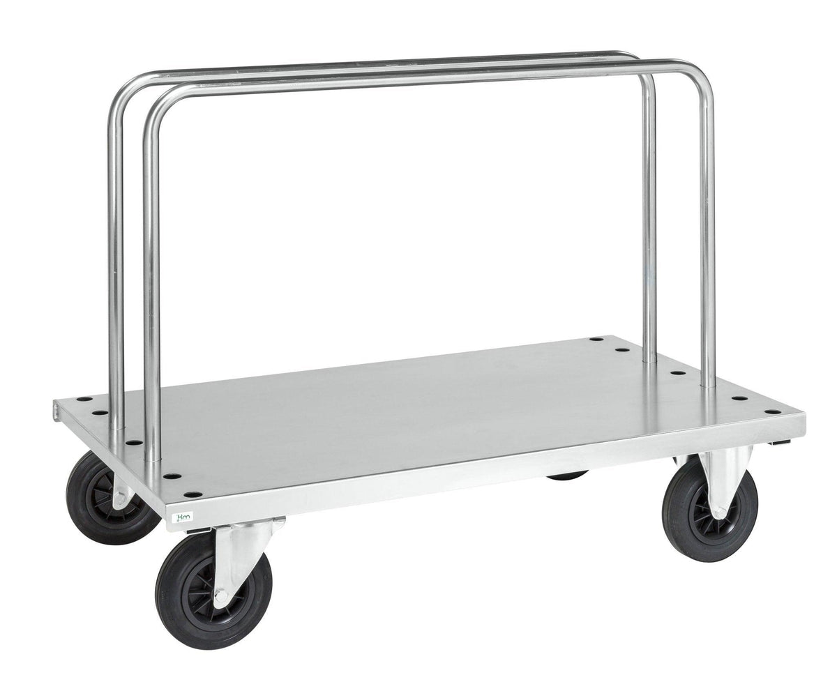 Lokšņu materiālu transportēšanas rati KONGAMEK 439B 1250 x 700mm 500 kg ar bremzēm-Ergostock