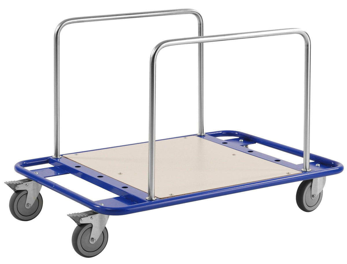 Lokšņu materiālu transportēšanas rati KONGAMEK 839 1000 x 700mm 150 kg ar bremzēm-Ergostock