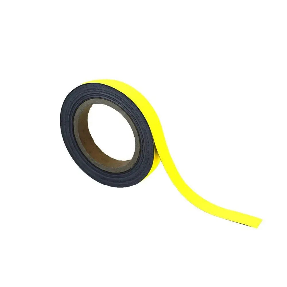 Magnētiska Easy Wipe lente marķēšanai industriālas kvalitātes 20 mm x 10 m dzeltena - Ergostock.lv