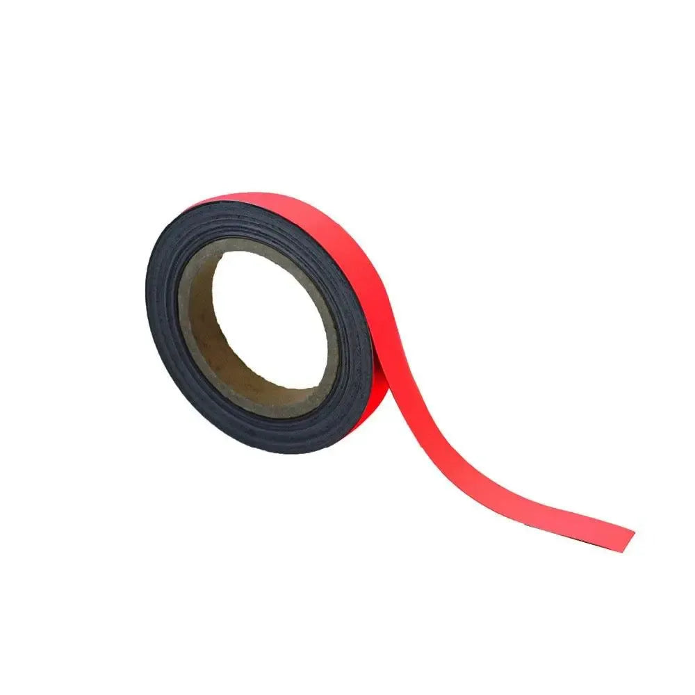 Magnētiska Easy Wipe lente marķēšanai industriālas kvalitātes 20 mm x 10 m sarkana - Ergostock.lv