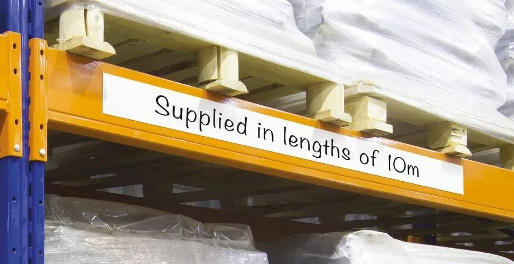 Magnētiska Easy Wipe lente marķēšanai industriālas kvalitātes 25 mm x 10 m balta - Ergostock.lv