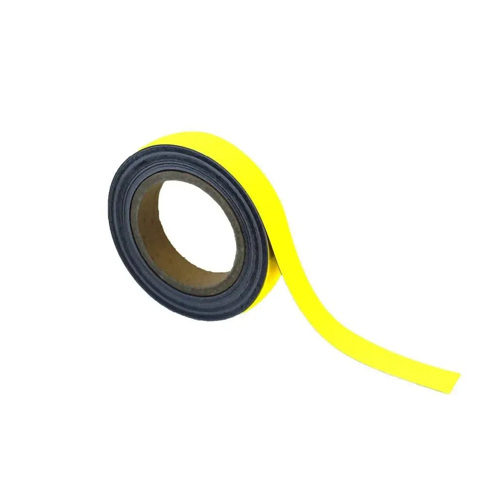 Magnētiska Easy Wipe lente marķēšanai industriālas kvalitātes 25 mm x 10 m dzeltena