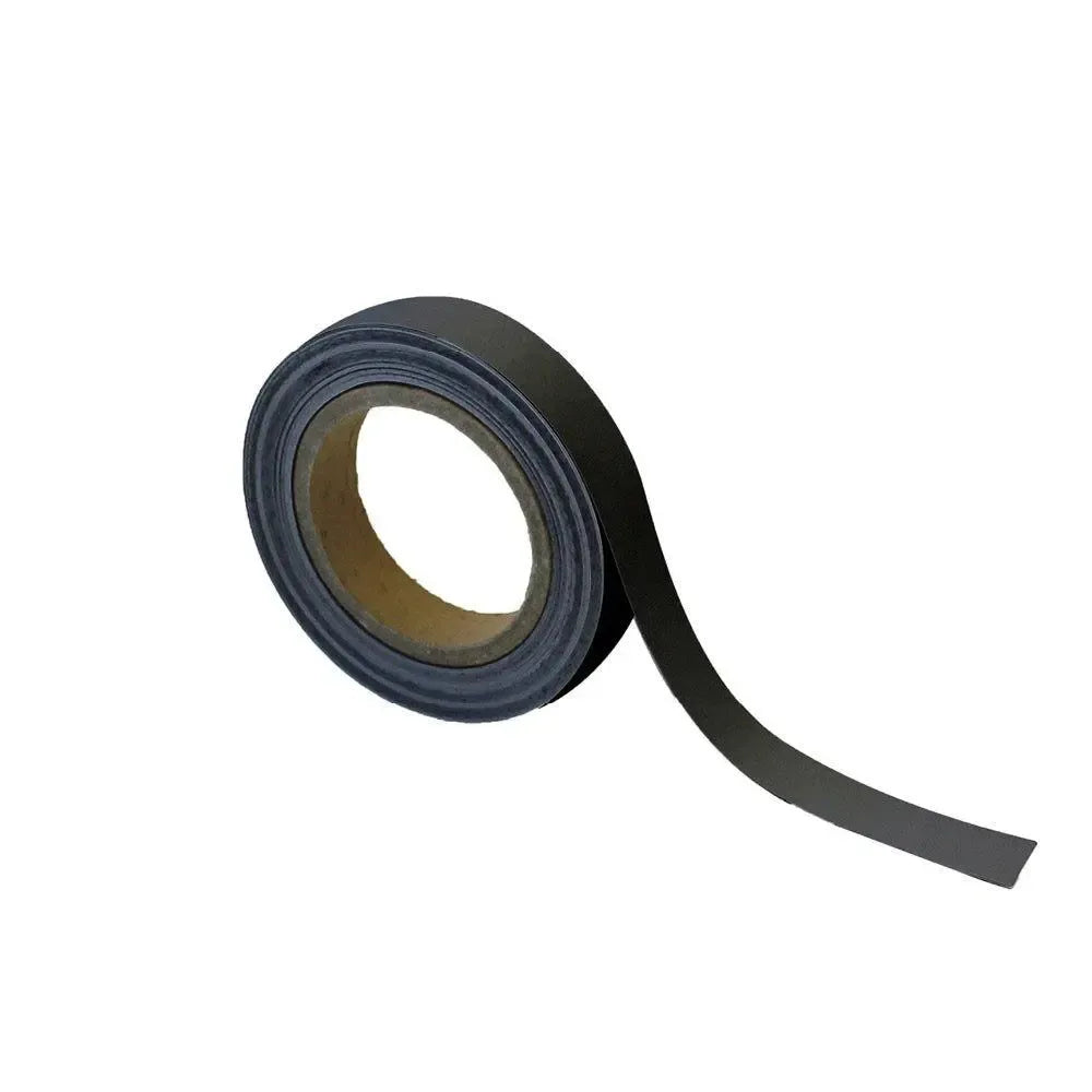 Magnētiska Easy Wipe lente marķēšanai industriālas kvalitātes 25 mm x 10 m melna - Ergostock.lv