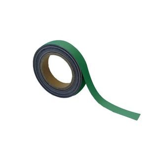 Magnētiska Easy Wipe lente marķēšanai industriālas kvalitātes 25 mm x 10 m zaļa - Ergostock.lv