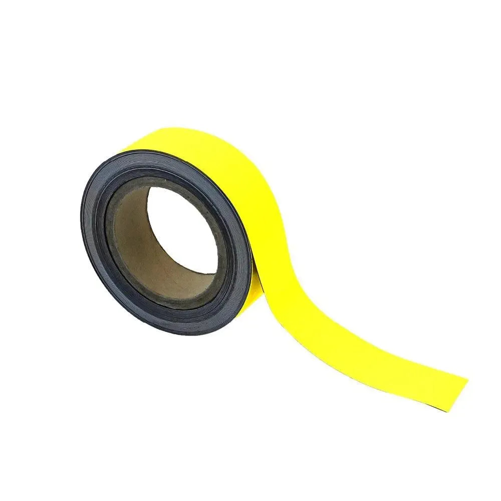 Magnētiska Easy Wipe lente marķēšanai industriālas kvalitātes 40 mm x 10 m dzeltena - Ergostock.lv