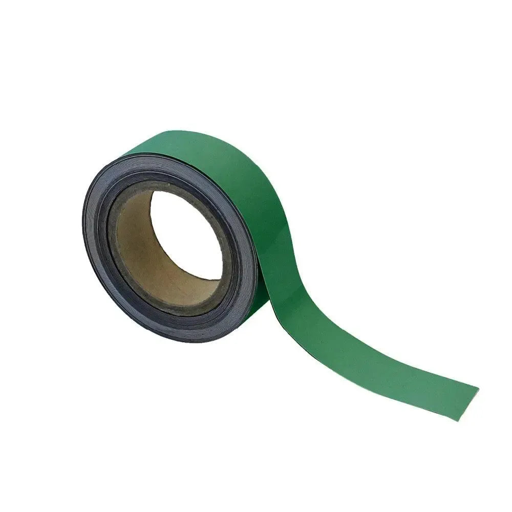 Magnētiska Easy Wipe lente marķēšanai industriālas kvalitātes 40 mm x 10 m zaļa - Ergostock.lv